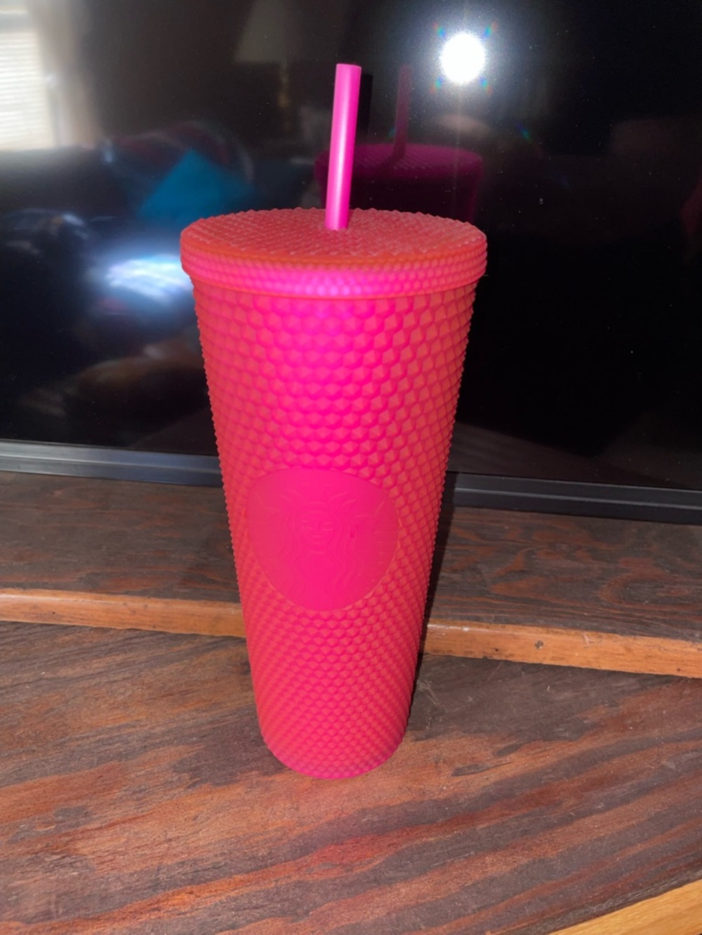 Starbucks Hot Pink Studded Tumbler 2021 with Straw